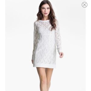 Nanette Lepore White lace dress, size 10